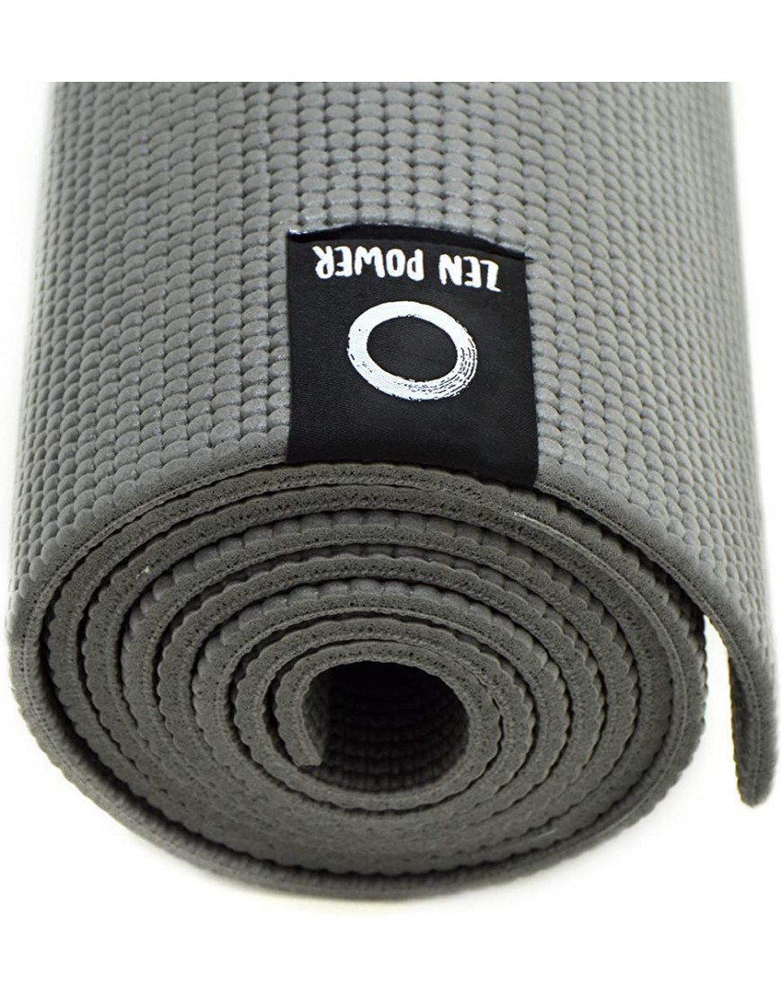 zenpower Yogamatte We Love Yoga | 180 x 60 x 0,6 cm große Gymnastikmatte | Yogamatte rutschfest & leicht dünne Sportmatte für Zuhause: Pilates Gymnastik u.v.m. | Fitnessmatte | Trainingsmatte - BVPRF7WJ