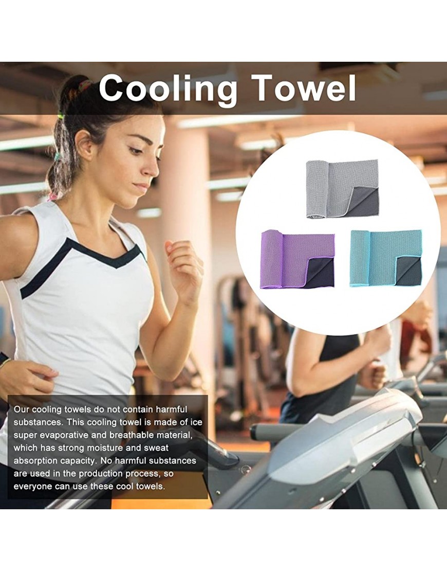 Bagalqio Kühlendes Handtuch Cooling Towel,Sporthandtuch Ultraleicht Kühltuch für Sport & Fitness Laufen Reise & Yoga Regular - BMQSFVM5