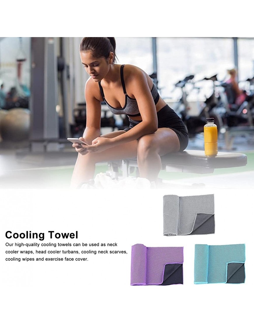 Bagalqio Kühlendes Handtuch Cooling Towel,Sporthandtuch Ultraleicht Kühltuch für Sport & Fitness Laufen Reise & Yoga Regular - BMQSFVM5