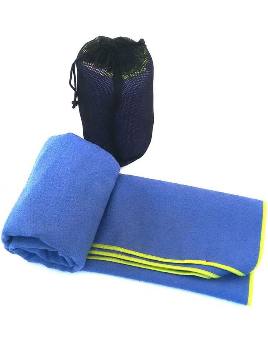 HEELPPO Yogahandtuch Yogatuch rutschfest Sport Matte Fitness Yoga Handtuch Übungsmatte Handtuch Mit Kostenloser Nylon-Mesh-Tragetasche Blue,- - BRDAMJ24