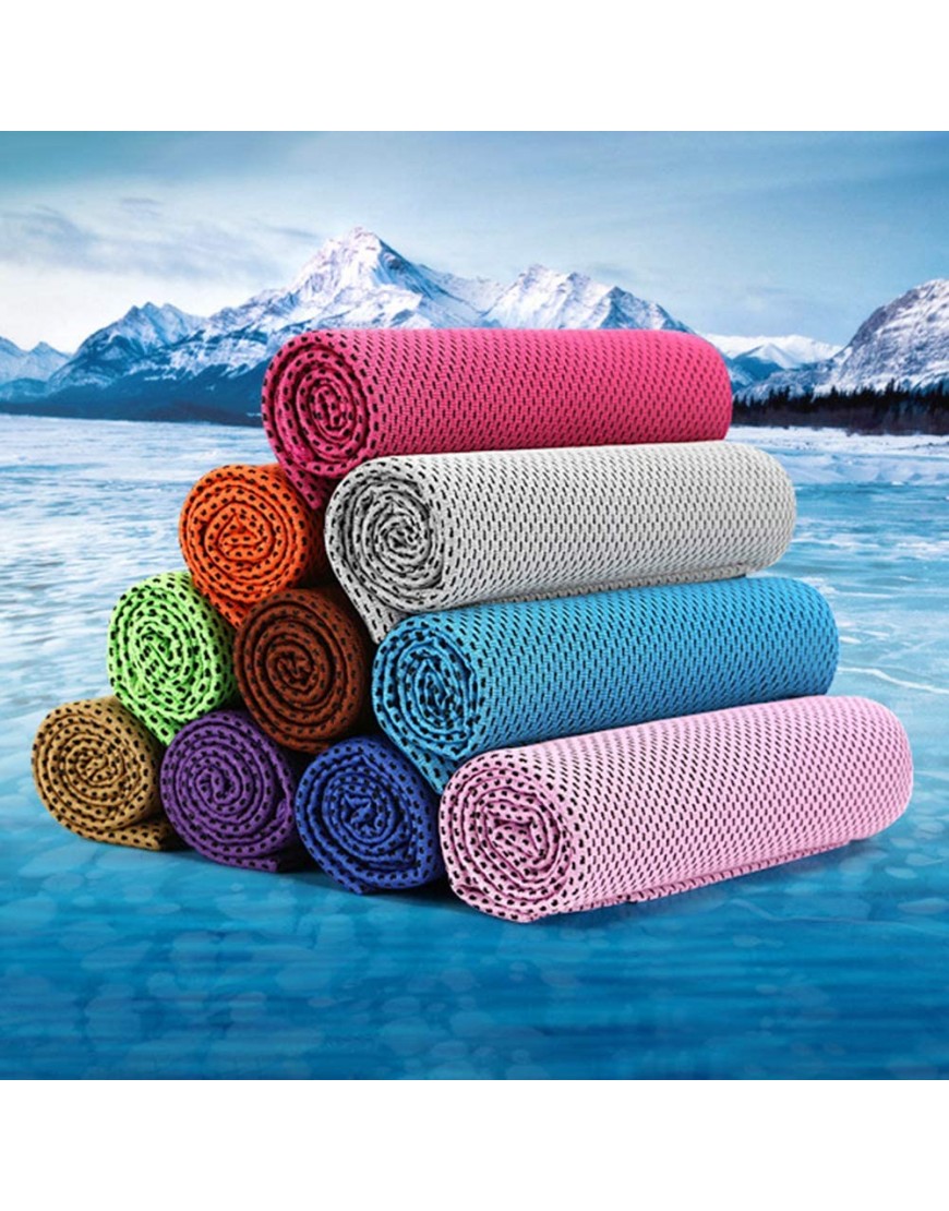 Livecitys Kühlendes Handtuch Outdoor Tragbares Sport Gym Yoga Golf Quick Dry Cool Instant Ice Cold Cooling Towel - BEVUPA4V