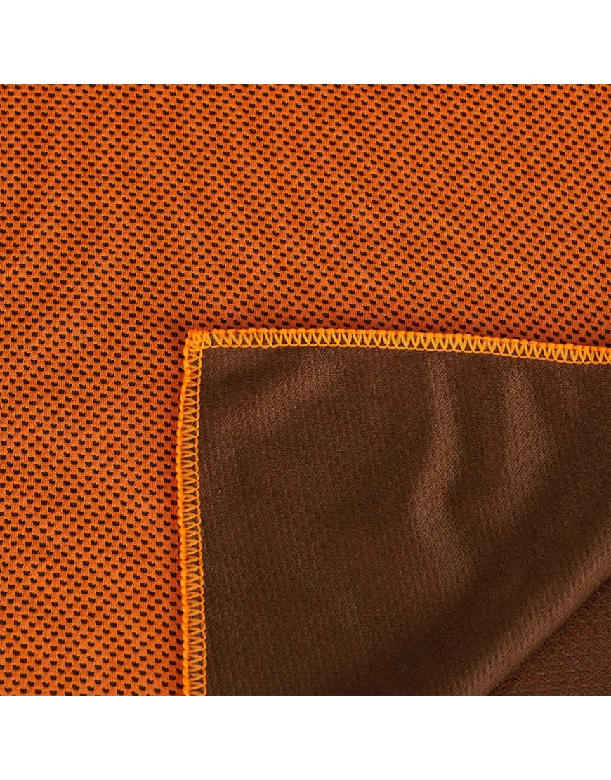 Relaxdays 8 x Kühlendes Handtuch Mikrofaser Kühltücher Hals Sport & Fitness mit Box Kühlhandtuch Yoga 90 x 30 cm orange - BGFIM569