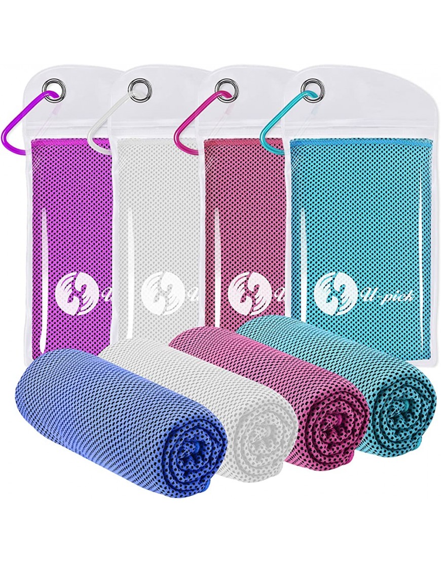 U-pick Kühlhandtuch kühles Handtuch kühlen Handtuch kühlen Handtücher für Nackentücher für Yoga Sport Fitnessstudio Camping Reisen 2er-Pack 101,6 x 30,5 cm - BLCCA7KK