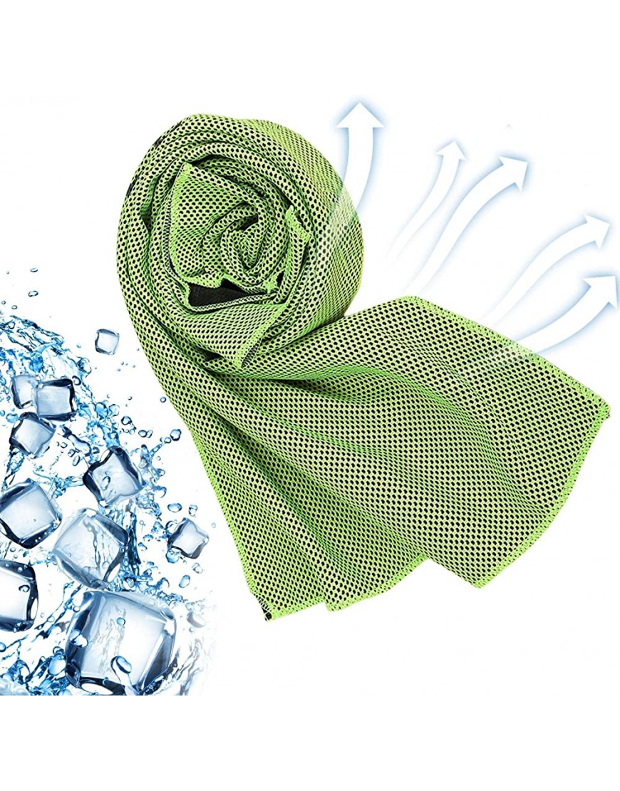 XieBro Sportkühltücher Kühlende Handtücher für den Kopf-Hals-Bereich super saugfähig Schnell trocknendes Eishandtuch für Yoga Fitnessstudio Camping Fitness Laufen - BAPSZA65