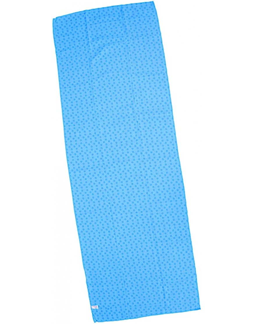 Yoga-Handtuch weiches leicht zu verstauendes Gymnastikmatten-Handtuch für Übungen am Strand Blau - BTJTGKK5