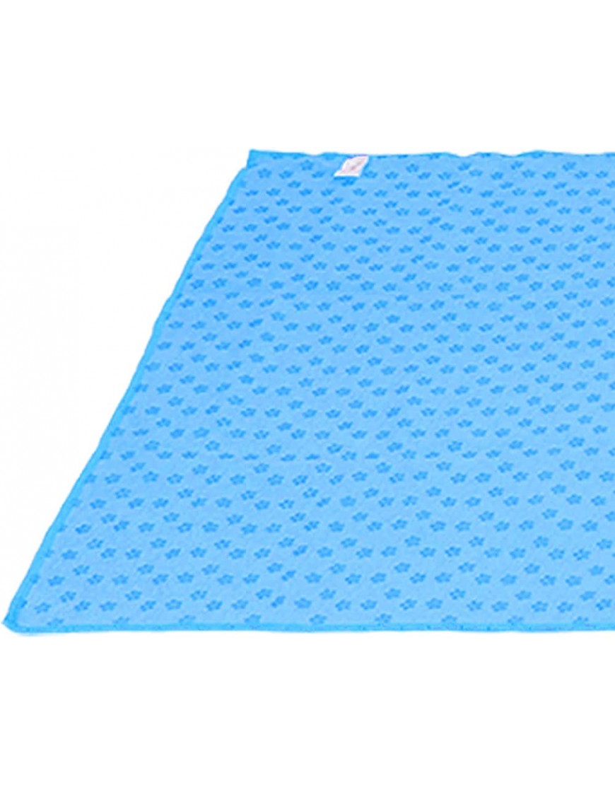 Yoga-Handtuch weiches leicht zu verstauendes Gymnastikmatten-Handtuch für Übungen am Strand Blau - BTJTGKK5