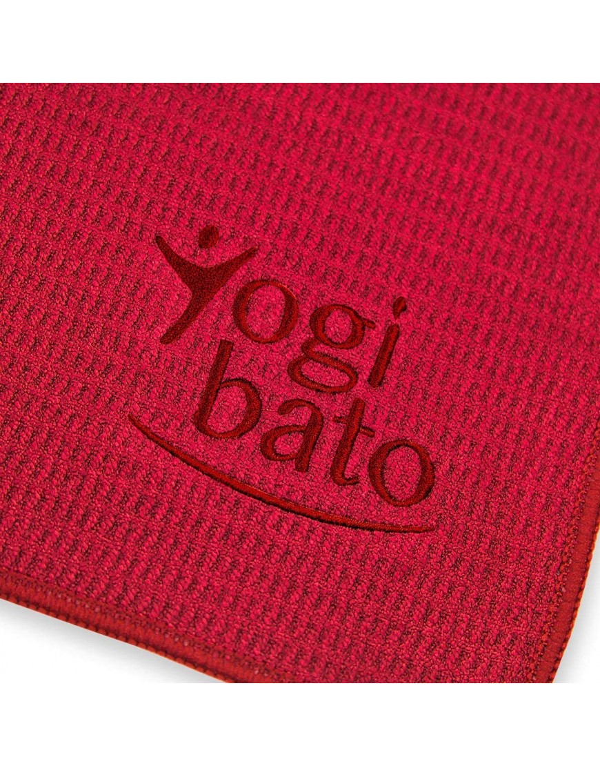 Yogibato Yoga Handtuch rutschfest & schnelltrocknend – Yogahandtuch Antirutsch – Mikrofaser Yogatuch – Non Slip Yoga Towel [183 x 61 cm] - BDVYN66N