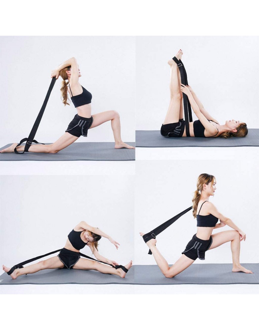 Kanpola Yogagurt Lang 3 Meter Beinstretcher,Fitnessband 100% Baumwolle Yoga Strap Stretch Band FüR Yoga Ballett Fitnessband Gymnastik - BLXWINN6