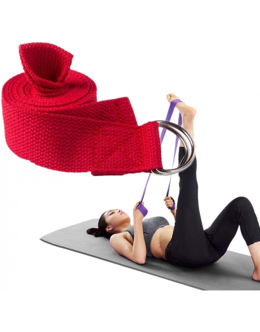 LEDDP Yoga Gurt Baumwolle Yogaband Perfekt Zum Halten Von Posen Yoga Strap Yoga Gürtel Gurt Baumwolle Yoga-Gurte Und Gürtel Flexibilitäts-Yoga-Gurt - BQJKFB99