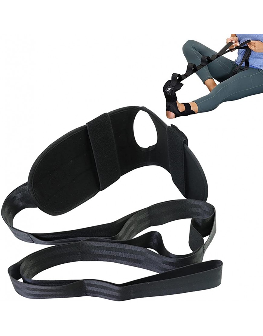 Ocobetom Yoga-Gurte zum Dehnen Stretchbänder für die Beine,Kniesehnen-Stretcher-Stretchbänder für Plantarfaszien Achillessehnenentzündung Yoga-Übungen und Flexibilität - BHYIJH8H