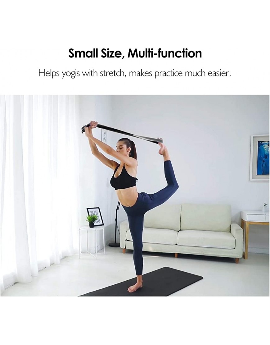 reehut Fitness Übung Yoga Gurt 1,8 m 8 ft 10 ft W verstellbarer D-Ring Schnalle für Stretching Flexibilität und Physiotherapie - BNJJYWM7