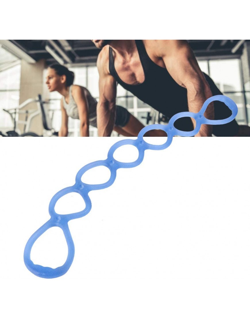 Ufolet Praktisches Stretchband Kleiner Yoga-Gurt für Muskeltraining und FitnessBlau - BYVOIAVW