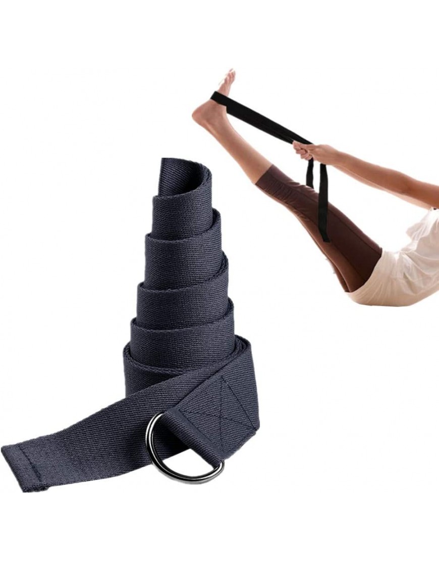 WESDOO Yoga Gurte Yogagurt Flexibilitäts-Yoga-Gurt Yoga-Gurt zum Dehnen Perfekt zum Halten von Posen Yoga Strap Verstellbarer Yoga-Gürtel aus Baumwolle - BMFIS6K7
