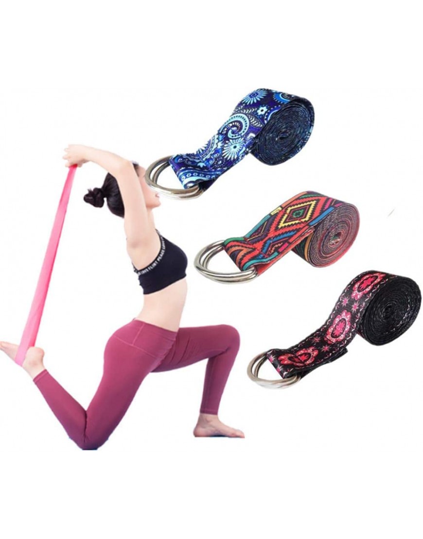 Yoga Gurt Yogagurt Fitness-Übung Yoga-Gürtel Yoga-Gurt zum Dehnen Yoga-Gurte zum Dehnen Flexibilitäts-Yoga-Gurt Yoga Strap Baumwollgürtel - BTAYZ8K4