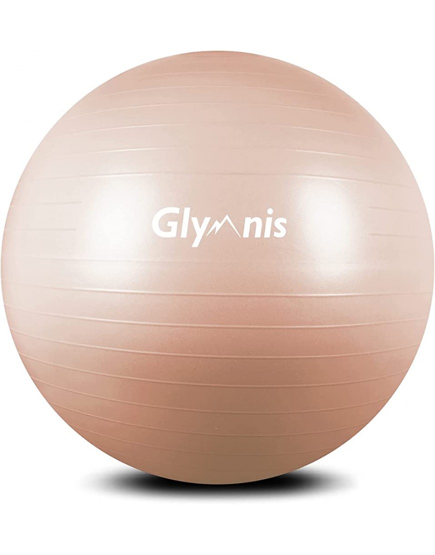 Glymnis Gymnastikball Sitzball 55cm 65cm 75cm Dicker Yogaball Pilates Ball inkl. Luftpumpe Robuster 300kg Maximalbelastbarkeit für Hause Gym Büro - B08TLW6Z65