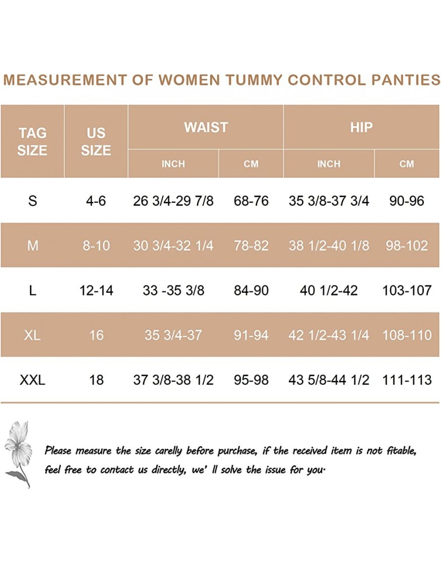 Clicitina TummyControl Shapewear für Frauen Shapewear-Höschen mit hoher Taille Feste Kontrolle weicher und bequemer Body Shaper Fu417 A XXXL - BMHOU958