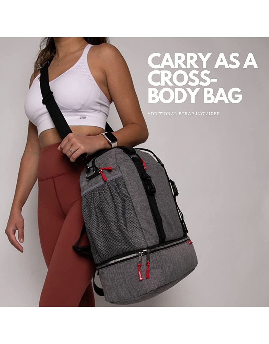 LUCKAYA Yoga Mat Bag Tasche Rucksack: Mehrzweck Tragetasche für Büro Yoga Reisen und Gym. mit Ihren Matte jeder Größe Laptop und Gear in Einem. - BZZDAD64