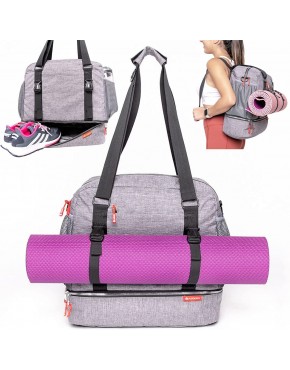 LUCKAYA Yoga Mat Bag Tasche Rucksack: Mehrzweck Tragetasche für Büro Yoga Reisen und Gym. mit Ihren Matte jeder Größe Laptop und Gear in Einem. - BZZDAD64