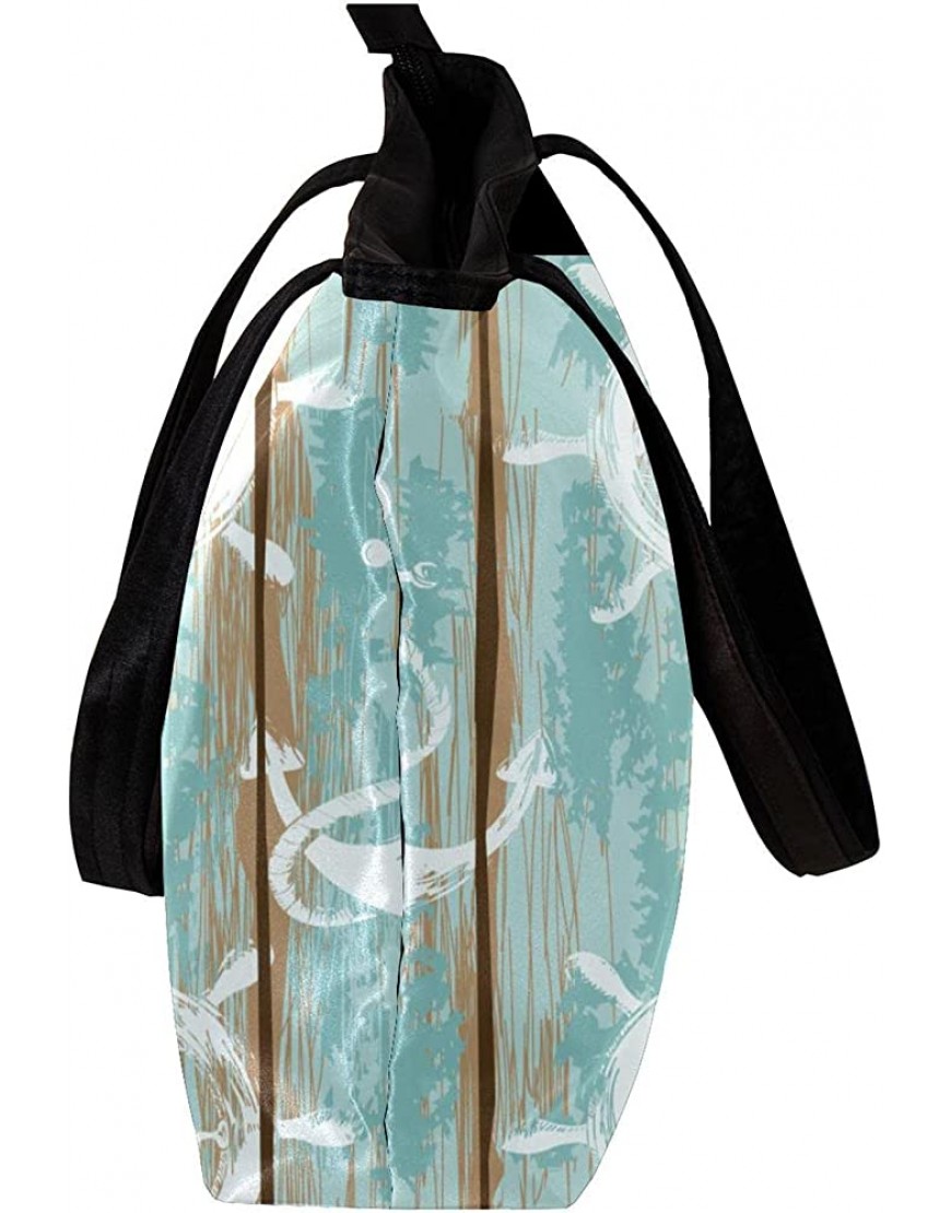 Tragetasche für Frauen Schulterhandtasche Boards of Ship Deck Nahtloses Muster mehrfarbig - BLUMD3M6