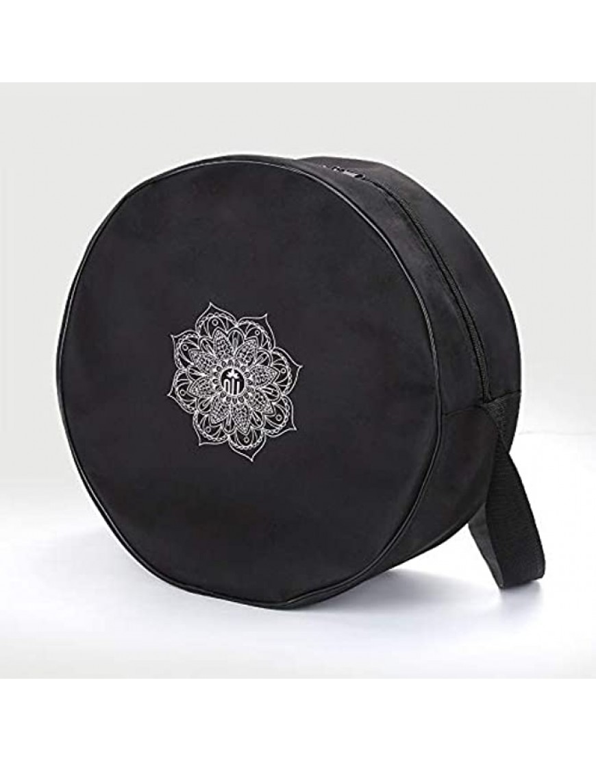 Wlauqueta Yoga Rad Tasche Nylon Schwarz Mandala Blumen 36X 14Cm Yoga Rad Tasche für Yoga Rad mit GroßEm Fassungs VermöGen - BOYLPNQQ