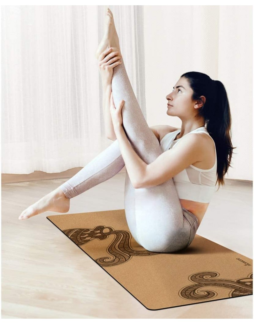 XMING Yoga-Matte Weibliche Verbreiterte verdickte Anfänger Sport Yoga Decke Verlängerte Anti-Rutsch-Fitness Home-Matte Fitness-Matte Color : B Size : 183cm*61cm*3mm - BWMQAKHM