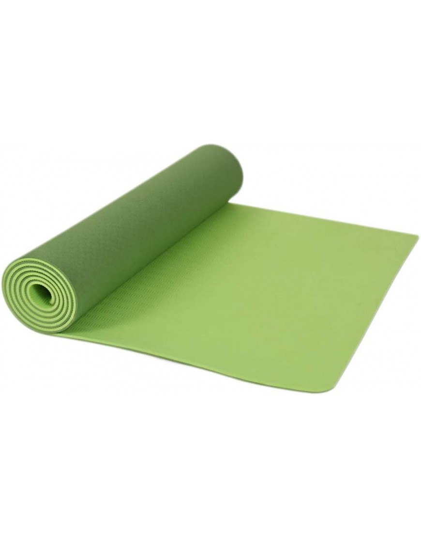 XMING Yoga-Matte Weibliche Verbreiterte verdickte Anfänger Sport Yoga Decke Verlängerte Anti-Rutsch-Fitness Home-Matte Fitness-Matte Color : Green Size : 183 * 61 * 0.6cm - BJIOHDV7