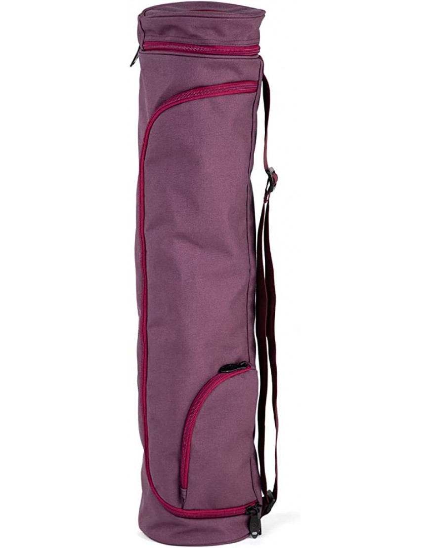 Yogatasche ASANA BAG 60 aubergine Auslaufmodell mit Außentasche spritzwasserfest Yogamattentasche für Matten mit 60cm Breite - BCLBVBAJ