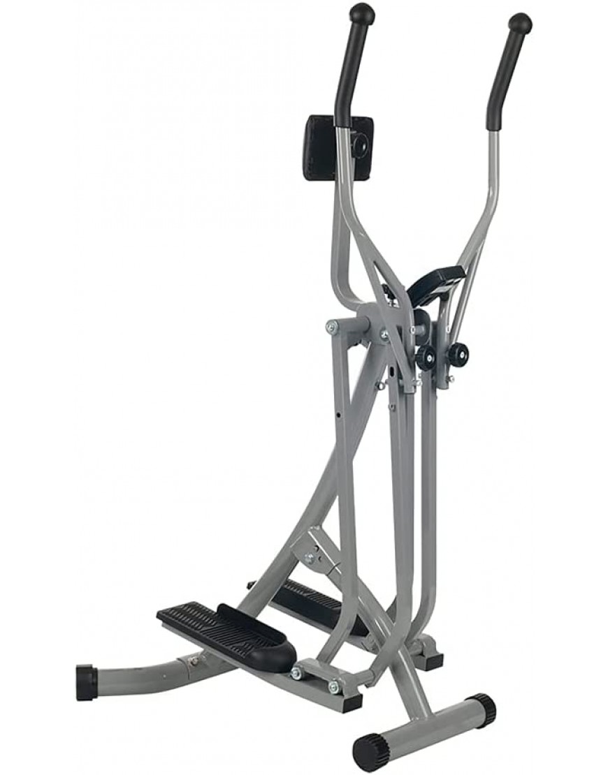 Christopeit Sport Walker Silber – klappbarer Ellipsentrainer – Crosstrainer bis 100kg Gewicht Stepper mit LCD-Display - BQKRGBAH