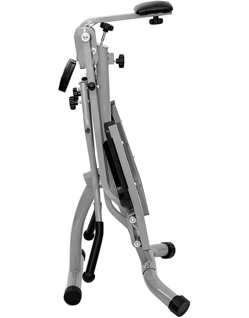 Christopeit Sport Walker Silber – klappbarer Ellipsentrainer – Crosstrainer bis 100kg Gewicht Stepper mit LCD-Display - BQKRGBAH