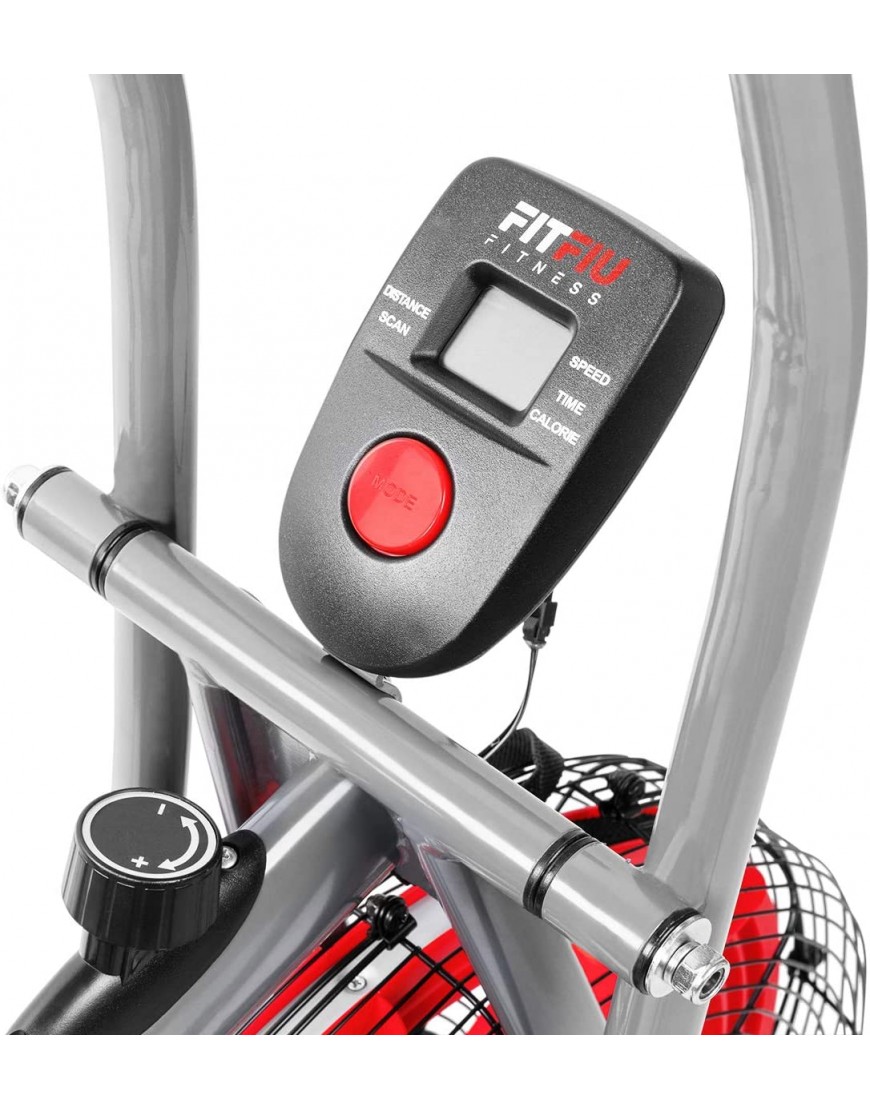 Fitfiu Fitness BELI-150 Crosstrainer mit Luftwiderstand verstellbarer Sattel und Multifunktions-LCD-Display Fitnessgerät für Ausdauertraining und Cardio-Training - BUHBS3BV