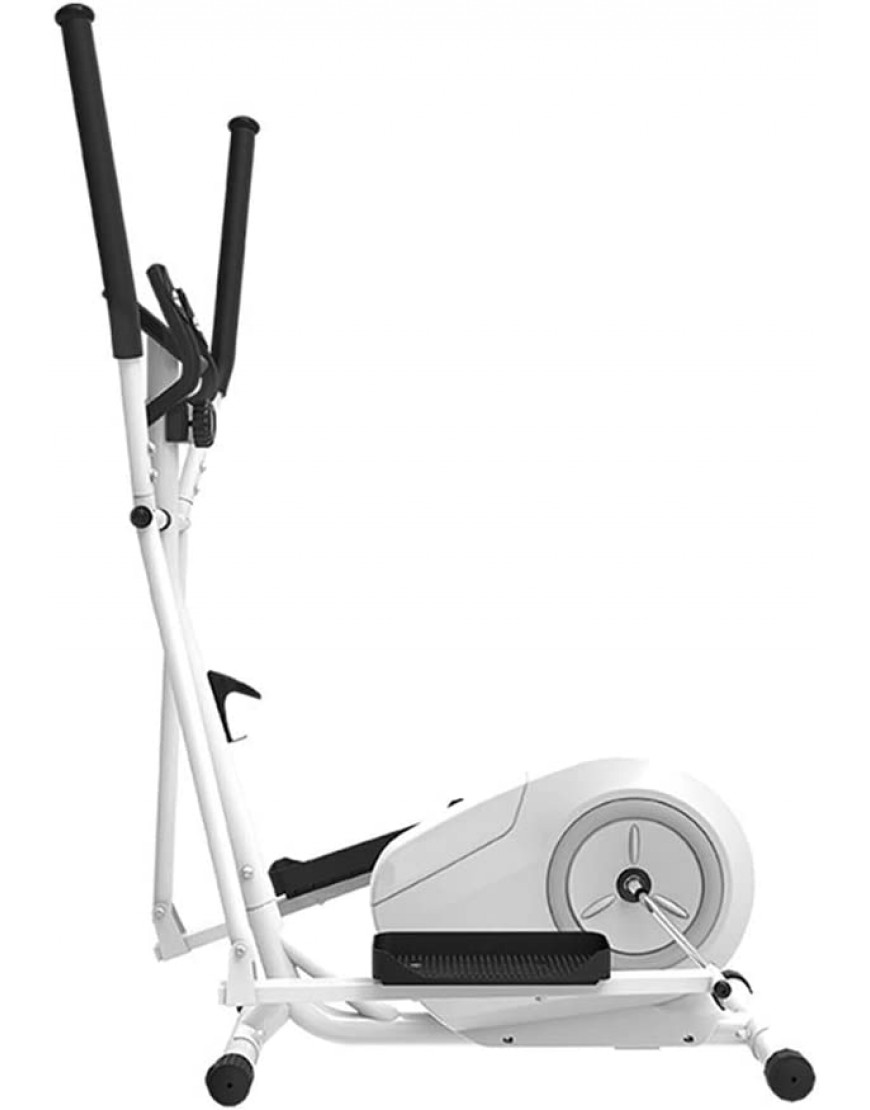 LK-HOME Elliptischer Crosstrainer Fitness Gewichtsverlust-Maschine elliptisch mit 8 Widerstandsstufen und Herzfrequenz-Sensor Cardio-Fitness-Workout-Maschine weiß - BAGPX334