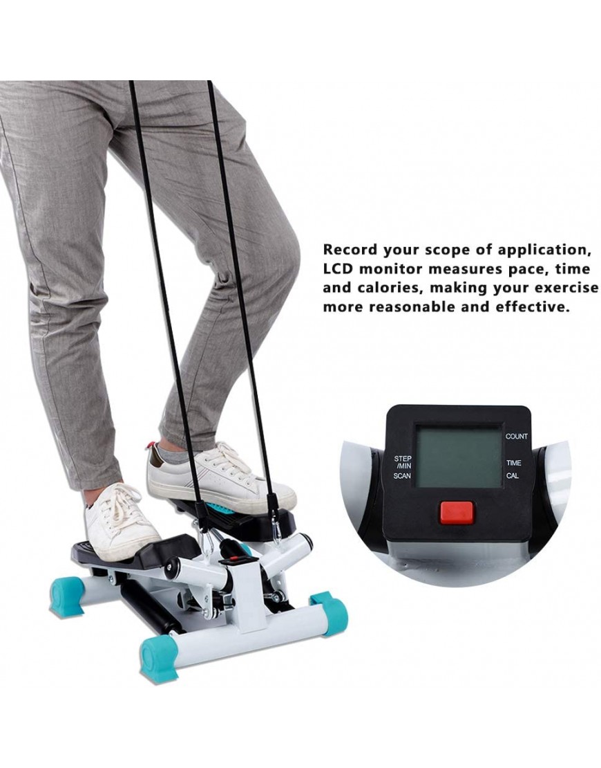 Ausla Mini Stepper Heimtrainer zur Gewichtsreduktion Fitness-Übungsgerät mit Einstellbarer Neigung Heimfitnessgeräte mit LCD-Display - BDQYC942
