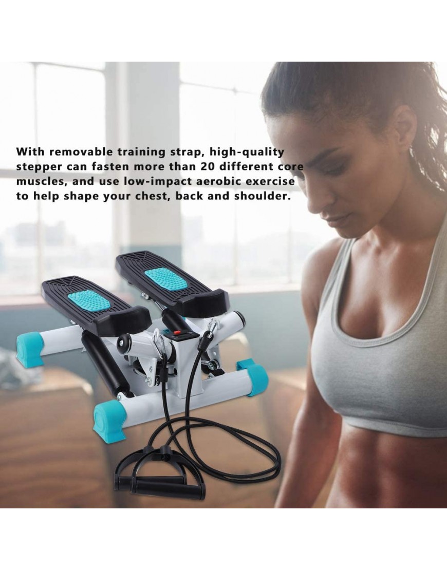Ausla Mini Stepper Heimtrainer zur Gewichtsreduktion Fitness-Übungsgerät mit Einstellbarer Neigung Heimfitnessgeräte mit LCD-Display - BDQYC942