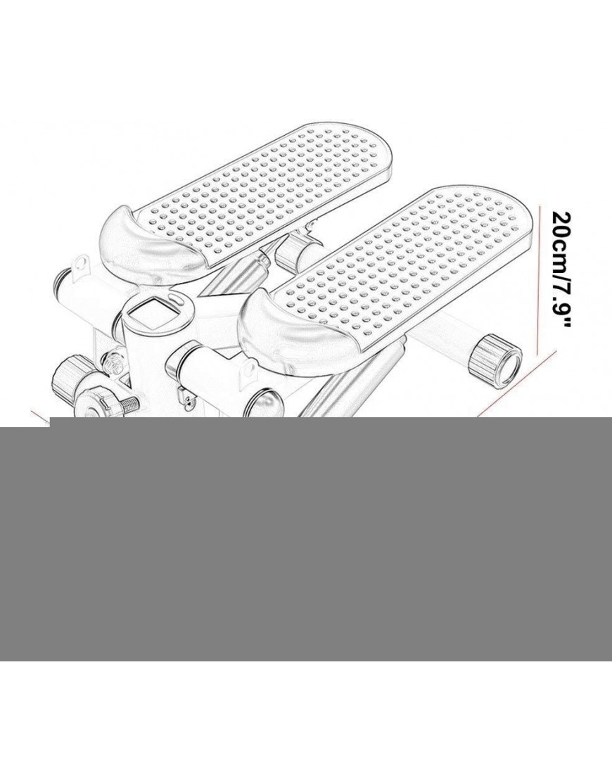 FBITE Multifunktionale Stepper-Fußmaschine Stovepipe Slimming Mute Haushalts-Fitnessgeräte mit Widerstandsbändern Belastung 150 kg - BZNPEH74