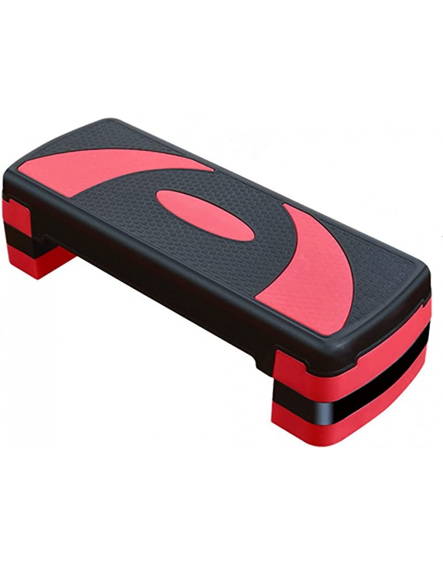 GAESHOW 78 cm Fitness-Step-Plattform Übungs-Step-Plattform Fitness-Ausrüstung Workout-Deck verhindert Schlupf Aerobic-Übungs-Pedal-Stepper für das Heim-Fitnessstudio78 cm schwarz + rot - BHQXHBK1