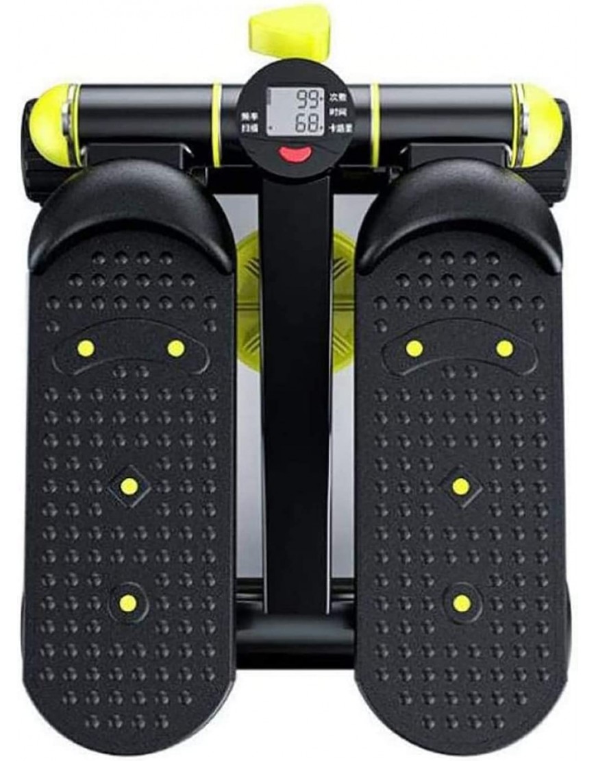 WASEK Mini-Stepper 2-in-1-Stepper mit einstellbarem Widerstand Fußpedal-Trainer Pedaltrainer LCD-Display für Übungen zu Hause und im Büro maximale Belastung 250 kg - BGERB895