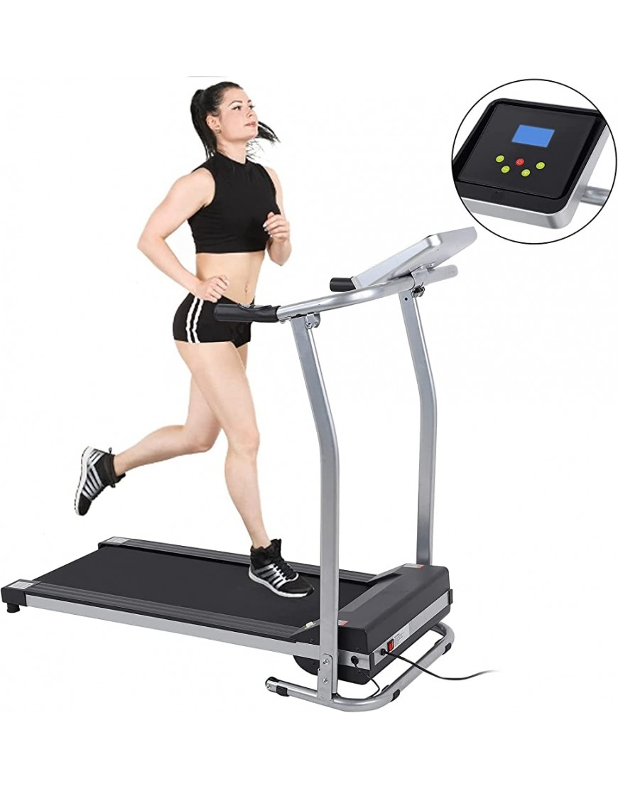 Ausla Fitness-Laufband faltbares Laufband mit 12 Programmen und LCD-Display Treadmill 100 kg bis zu 10 km h für Zuhause Büro - BXZDYND1