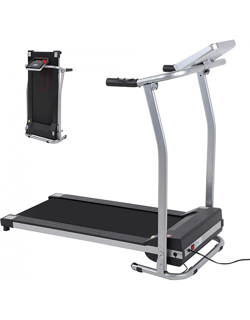 Greensen Folding Treadmill Profi Laufband Treadmills Walking Machine mit LCD-Display Heimtrainer Fitnessgerät Mechanisch Klappbar Laufband 120 x 57 x 118cm Schwarz - BNHTA74E