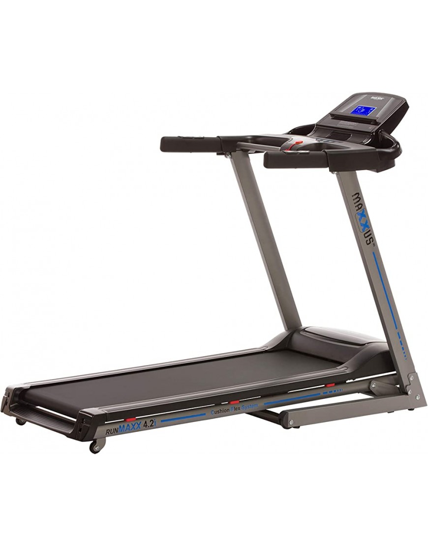 MAXXUS Laufband RunMaxx 4.2i Klappbar BMI Berechnung Elektrisch 36 Programme 16 km h 13 Stufen 110kg LCD Tablethalterung Bluetooth Treadmill Heimtrainer für Zuhause Fitness - BFMUM3WA