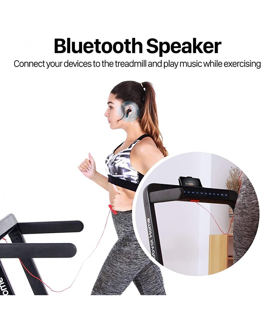 Mobvoi Home Laufband 12 km h faltbares elektrisches Laufband mit integriertem Bluetooth-Lautsprecher ferngesteuertes Lauf- und Laufband für Indoor-Fitnessübungen zu Hause Silber - BBTTFWKK