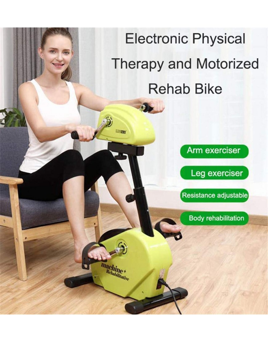 Sywlwxkq Pedal Bikes Arm- und Knietrainer elektronische Physiotherapie und motorisierter Reha-Fahrrad-Pedaltrainer für Behinderte Behinderte und Schlaganfall-Überlebende - BFARTD4K