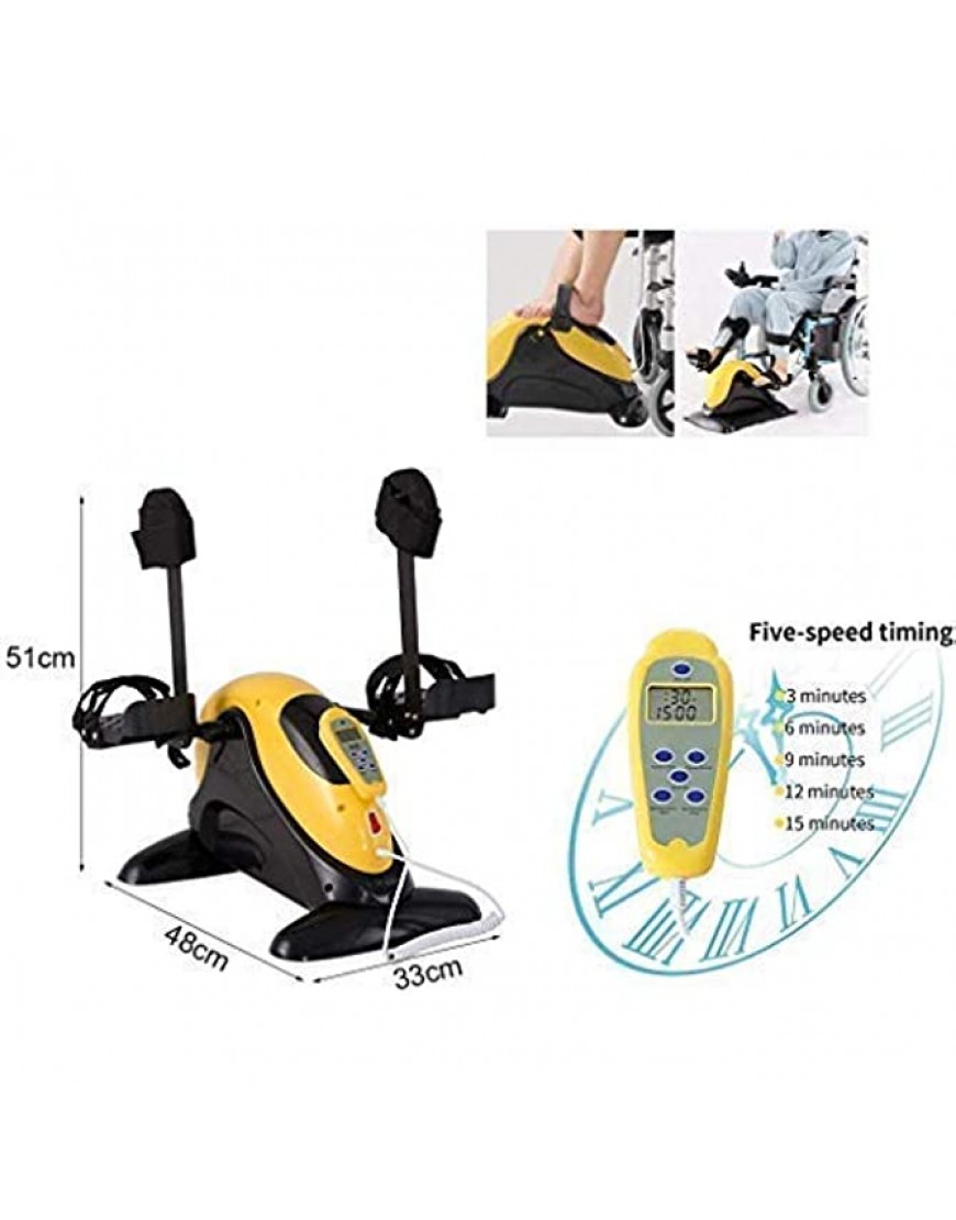 Elektrisches Pedal-Trainingsgerät für Senioren-Rehabilitationstraining tragbares Fitness-Bike für die Rehabilitation der oberen und unteren Gliedmaßen 5-Gang-Timing 4-Gang-Einstellung - BPWMZ2NJ