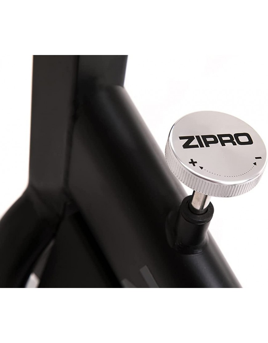 Zipro Erwachsene Spinning-Rad Fitnessbike Heimtrainer Holo 2 bis 130kg Schwarz One Size einheitsgröße 5944594 Stabile Pedale Hilfreicher Computer - BARAOMN7