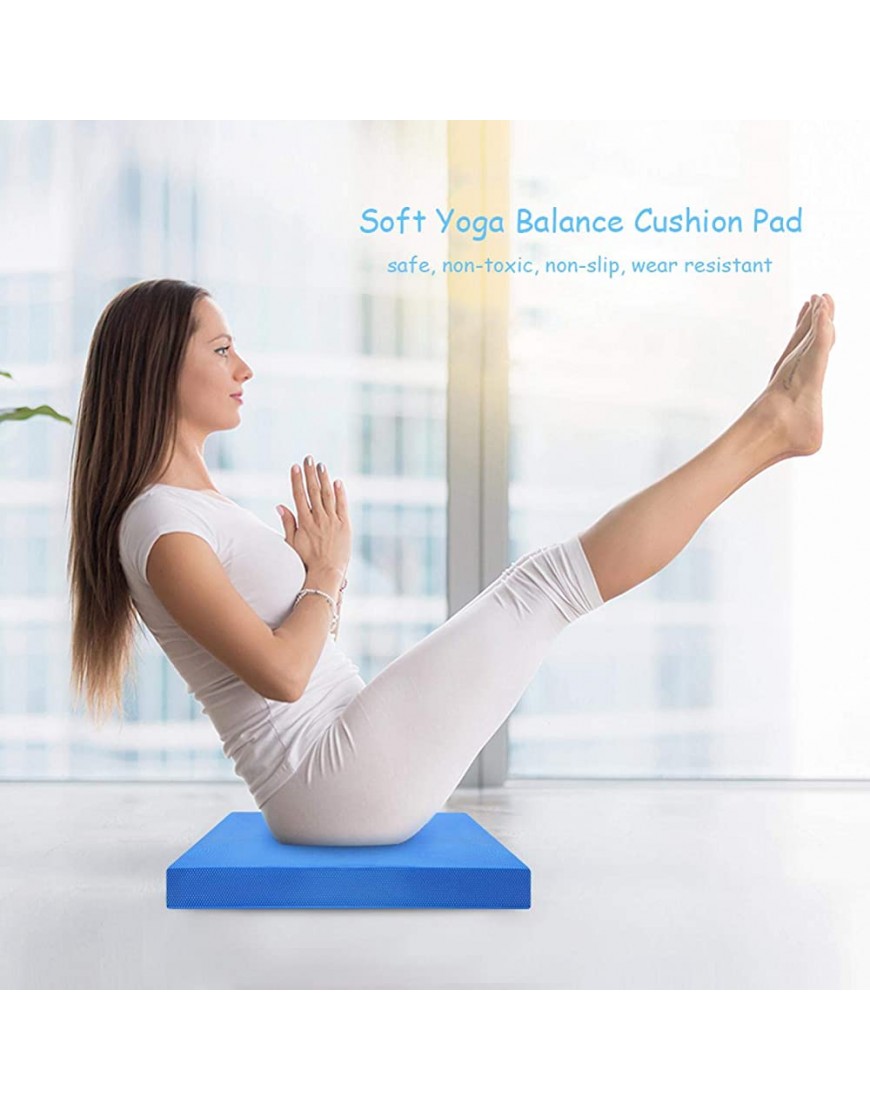 Socobeta Ausgewogene Kissen Bequemes Yoga-Pad für das Fitnessstudio für zu Hause -