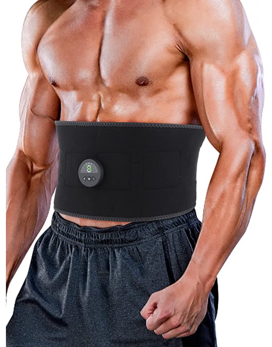 BAPRRJY Fitness-Bauchmuskel-Instrument Für Die Taillenformung Zu Hause ABS-Trainer-Muskelstimulator EMS-Muskelstimulator ABS-Toning-Gürtel Für Männer Und Frauen - BGSVC8WB