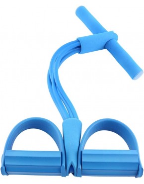 Eurobuy Pedal Widerstandsband 4-Rohr Naturlatex Sit-Up Expander Elastisches Zugseil Fitness-Tool für Yoga Bauch Taille Armdehnung Schlankheitstraining - BQVWNE6H