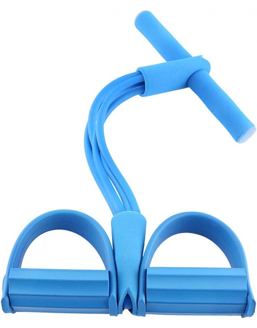 Eurobuy Pedal Widerstandsband 4-Rohr Naturlatex Sit-Up Expander Elastisches Zugseil Fitness-Tool für Yoga Bauch Taille Armdehnung Schlankheitstraining - BQVWNE6H