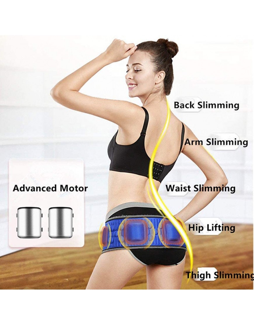 Samnuerly Slim Belt Electric Vibration Elektrogewicht Magnetgürtel Massagegürtel Retuschieren von Bild Rücken Hüfte Arm Bein Oberschenkel Schulter - BOMXKADK