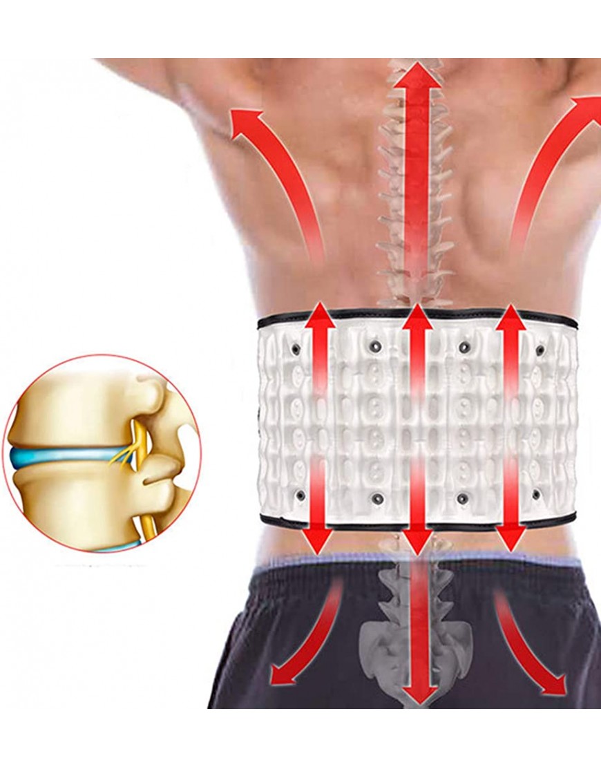 WPY Massagegürtel Taillenstützgürtel Zurück Spinal Air Traction Protector Aufblasbare Gürtel zur Linderung von Rückenschmerzen Gerät Reduziert Muskelermüdung und Schwellung - BBLVQ3H1