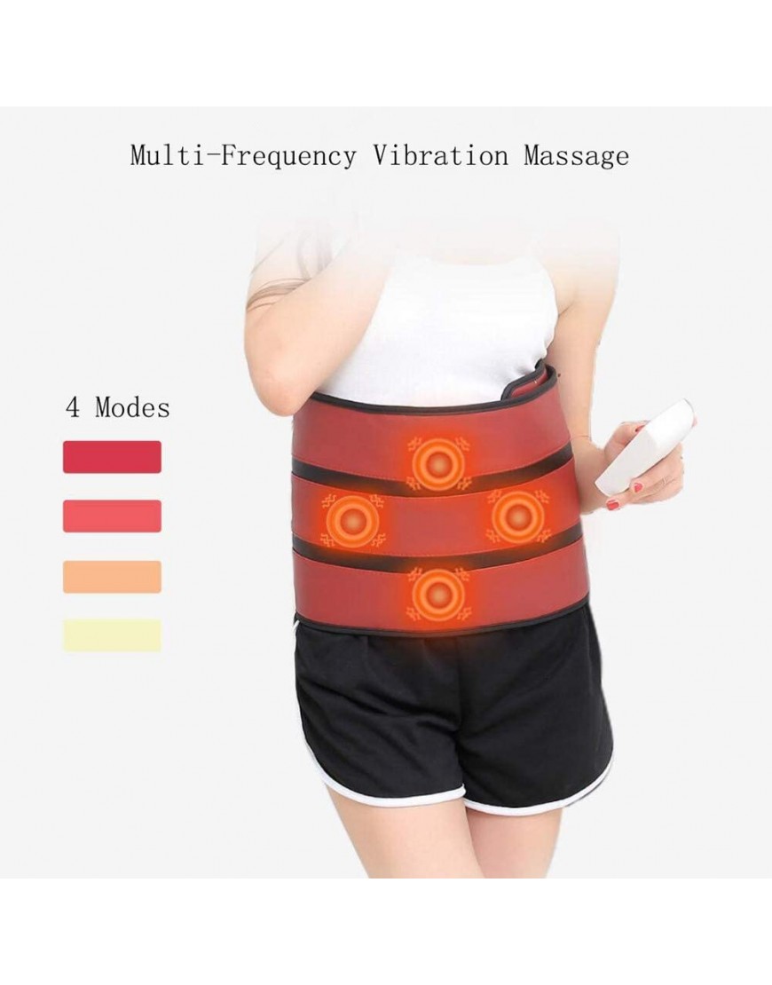 WSND 12V Niederspannung Vibration Massagegürtel Abnehmen 45-55 ℃ Heizung Saunagürtel mit 4 Motoren EMS Akupunktureffekt für Männer und Frauen - BGHJQ8DK